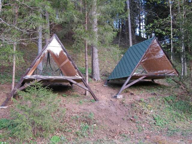 Кемпинги A-frames at lake Virėkšta Senasis Daugėliškis-9